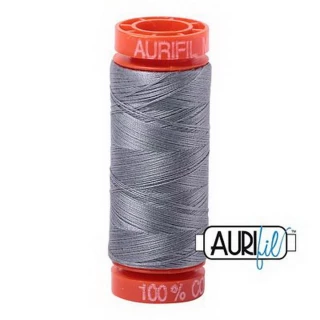 Aurifil Cotton Mako 50wt 200m Pack of 10 LIGHT GRAY