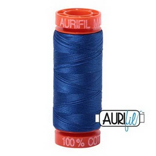 Aurifil Cotton Mako 50wt 200m Pack of 10 MEDIUM BLUE