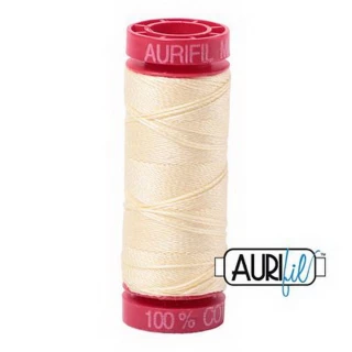 Aurifil Mako 12wt 55yd Light Lemon