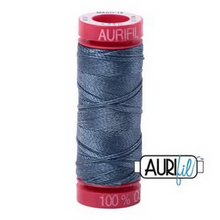 Aurifil Mako 12wt 55yd Medium Blue Grey