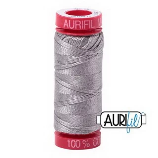 Aurifil Mako 12wt 55yd Stainless Steel