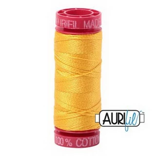 Aurifil Mako 12wt 55yd Yellow