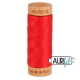 Aurifil Cotton Mako Thread 80wt 280m RED