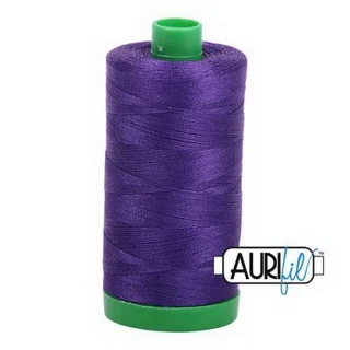 Aurifil Cotton Mako Thread 40wt 1000m Box of 6 DARK VIOLET