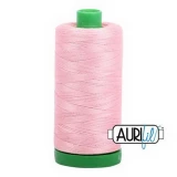 Aurifil Cotton Mako Thread 40wt 1000m Box of 6 LIGHT PEONY