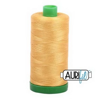 Aurifil Cotton Mako Thread 40wt 1000m Box of 6 SPUN GOLD