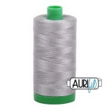 Aurifil Cotton Mako Thread 40wt 1000m Box of 6 STAINLESS STEEL