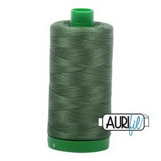 Aurifil Cotton Mako Thread 40wt 1000m Box of 6 V DK GRASS GREEN