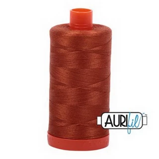 Aurifil Cotton Mako Thread 50wt 1300m Box of 6 CINNAMON TOAST