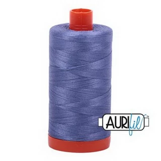 Aurifil Cotton Mako Thread 50wt 1300m Box of 6 DUSTY BLU VIOLET