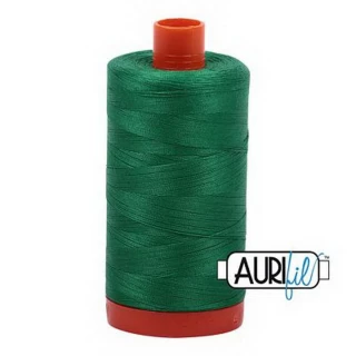 Aurifil Cotton Mako Thread 50wt 1300m Box of 6 GREEN