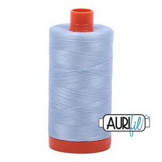 Aurifil Cotton Mako Thread 50wt 1300m Box of 6 LIGHT ROBINS EGG