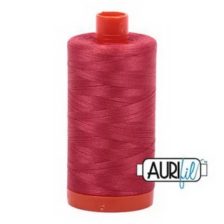 Aurifil Cotton Mako Thread 50wt 1300m Box of 6 MEDIUM PEONY