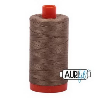 Aurifil Cotton Mako Thread 50wt 1300m Box of 6 SANDSTONE