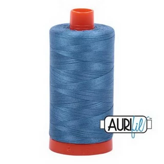 Aurifil Cotton Mako Thread 50wt 1300m Box of 6 WEDGEWOOD