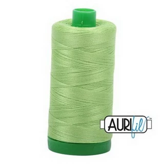 Aurifil Cotton Mako Thread 40wt 1000m 6ct SHINING GREEN