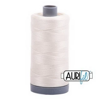 Cotton Mako Thread 28wt 820yd 6ct CHALK BOX06