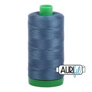 Cotton Mako Thread 40wt 1000m 6ct MEDIUM BLUE GRAY BOX06