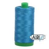 Cotton Mako Thread 40wt 1000m 6ct MEDIUM TEAL BOX06