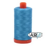 Cotton Mako Thread 50wt 1300m 6ct BRIGHT TEAL BOX06