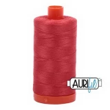 Cotton Mako Thread 50wt 1300m 6ct DARK RED ORANGE BOX06