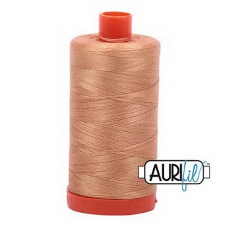 Cotton Mako Thread 50wt 1300m 6ct LIGHT TOAST BOX06