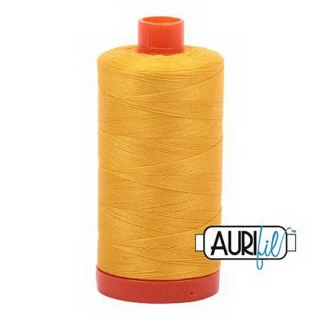 Cotton Mako Thread 50wt 1300m 6ct YELLOW BOX06