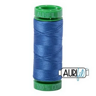 Cotton Mako 40wt 150m 10ct PEACOCK BLUE BOX10