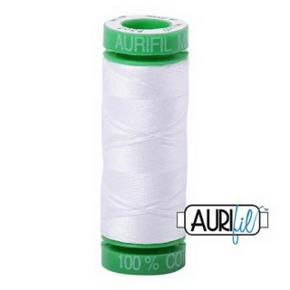 Cotton Mako 40wt 150m 10ct WHITE BOX10