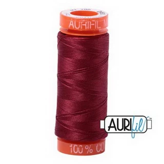 Cotton Mako 50wt 200m 10ct DARK CARMINE RED BOX10