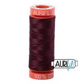 Cotton Mako 50wt 200m 10ct DARK WINE BOX10