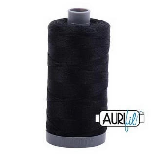 Cotton Mako Thread 28wt 820yd 6ct BLACK BOX06