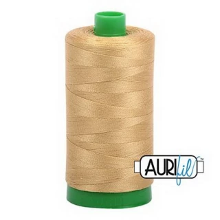 Cotton Mako Thread 40wt 1000m 6ct LIGHT BRASS BOX06