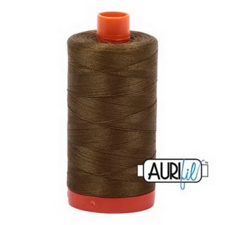 Cotton Mako Thread 50wt 1300m 6ct DARK OLIVE BOX06