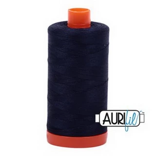 Cotton Mako Thread 50wt 1300m 6ct VERY DARK NAVY BOX06