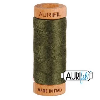 Cotton Mako Thread 80wt 280m DARK GREEN