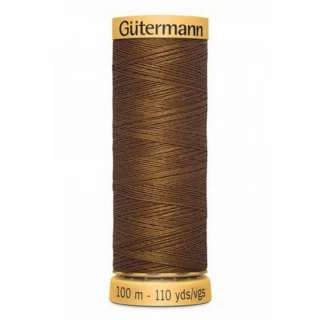 Gutermann Natural Cotton 50wt 100M -London Tan (Box of 3)