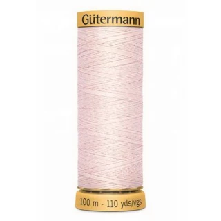 Gutermann Natural Cotton 50wt 100M -Very Pale Pink (Box of 3)