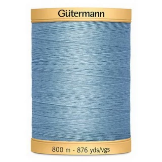 Gutermann Cotton 50 800m 876yd Solid - Carolina Blue (Box of 3)