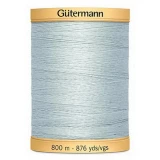 Gutermann Cotton 50 800m 876yd Solid - Light Blue (Box of 3)