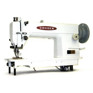 Consew 205RB-1 with Assembled Table and Servo Motor