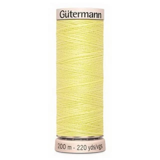 Gutermann Natural Cotton 60wt 200m- LIGHT YELLOW (Box of 5)