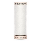 Gutermann Natural Cotton 60wt 200m- WHITE (Box of 5)