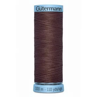 Gutermann Pure Silk Thrd 100m -  Chocolate (Box of 3)