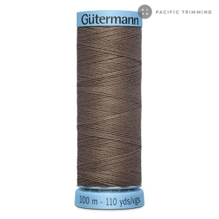 Gutermann Pure Silk Thrd 100m -  Dark Taupe (Box of 3)