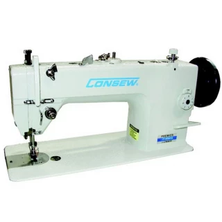 Consew Premier 1206RB Lockstitch Machine with Assembled Table and Servo Motor