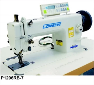 Consew Premier 1206RB-7 Lockstitch Machine with Assembled Table and Servo Motor