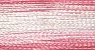 V38 - Floriani Variegated Embroidery Thread, Pink Stripe, 1,100yd spool