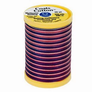 Coats & Clark Coats Machine Quilting Multi 225yds Americana   (Box of 3)