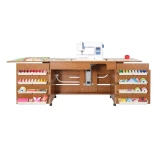 Arrow 98700 Bertha Sewing Cabinet for large machines - Oak Finish